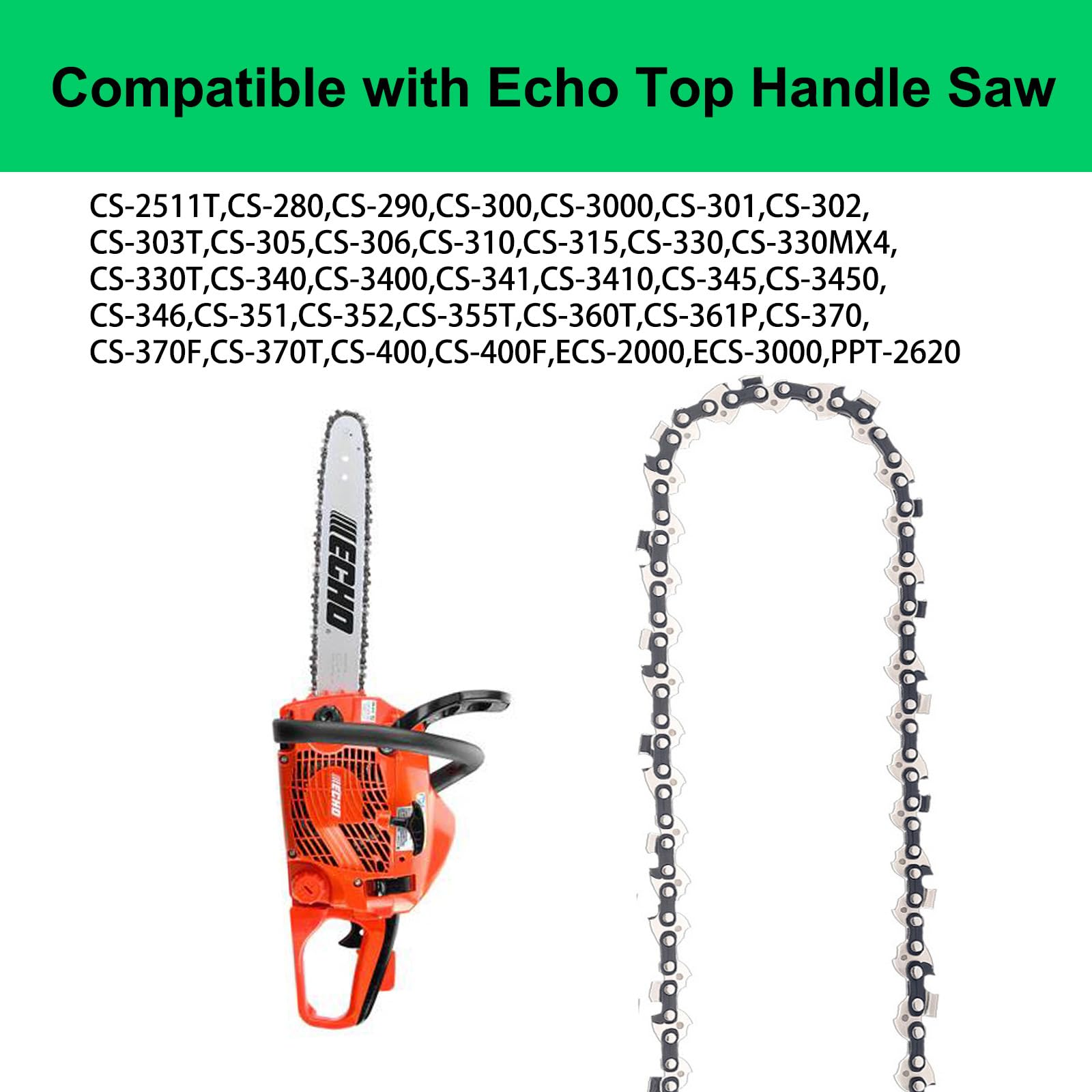 Amazon.com: Thten 14 inch Top Handle Saw Chain Compatible with