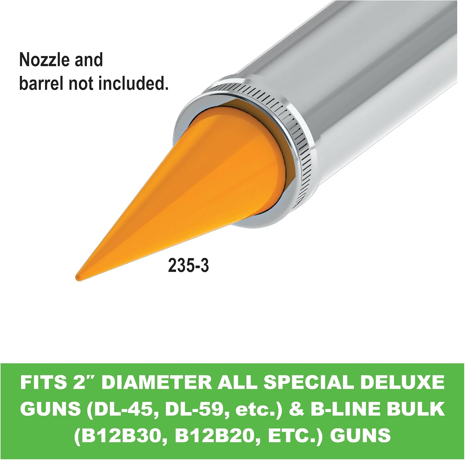 Albion Engineering Company 421-G01 2" Threaded Steel Front Ring Cap for Plastic Cone Nozzles Used on Albion Professional Line Guns, Silver