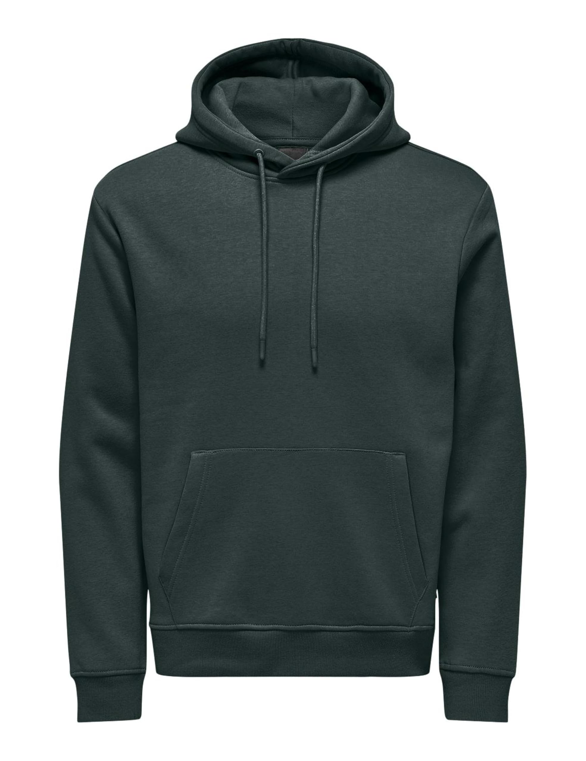 ONLY & SONS Onsconnor Reg Sweat Hoodie Noos, Darkest Spruce, M