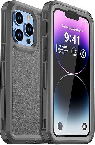 Miniatura 8 de Diseño para iPhone 14 Caso, a prueba de golpes Funda de teléfono para iPhone 14 6.1 pulgadas (negro)