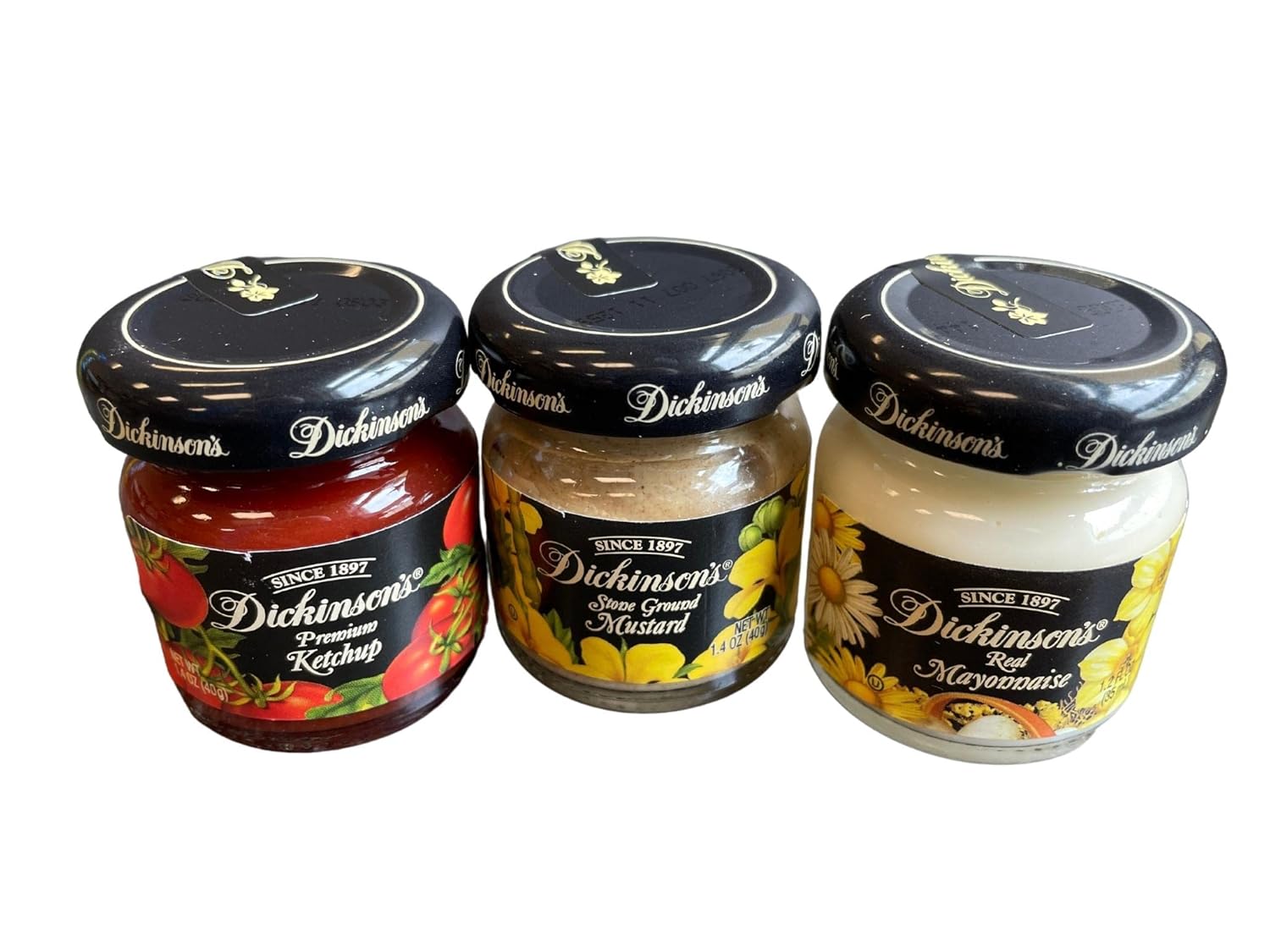 Room Service Travel Condiments Miniature Deluxe Glass Jars