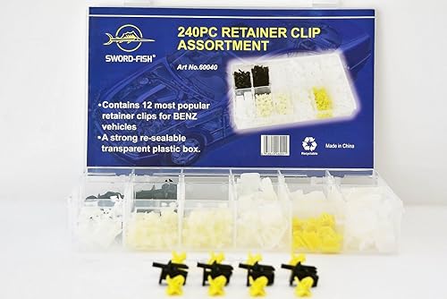 Miniatura 6 de SWORDFISH 60040 240pc Auto Retenedor de Cuerpo Sujetador Clip Surtido para Mercedez-Benz