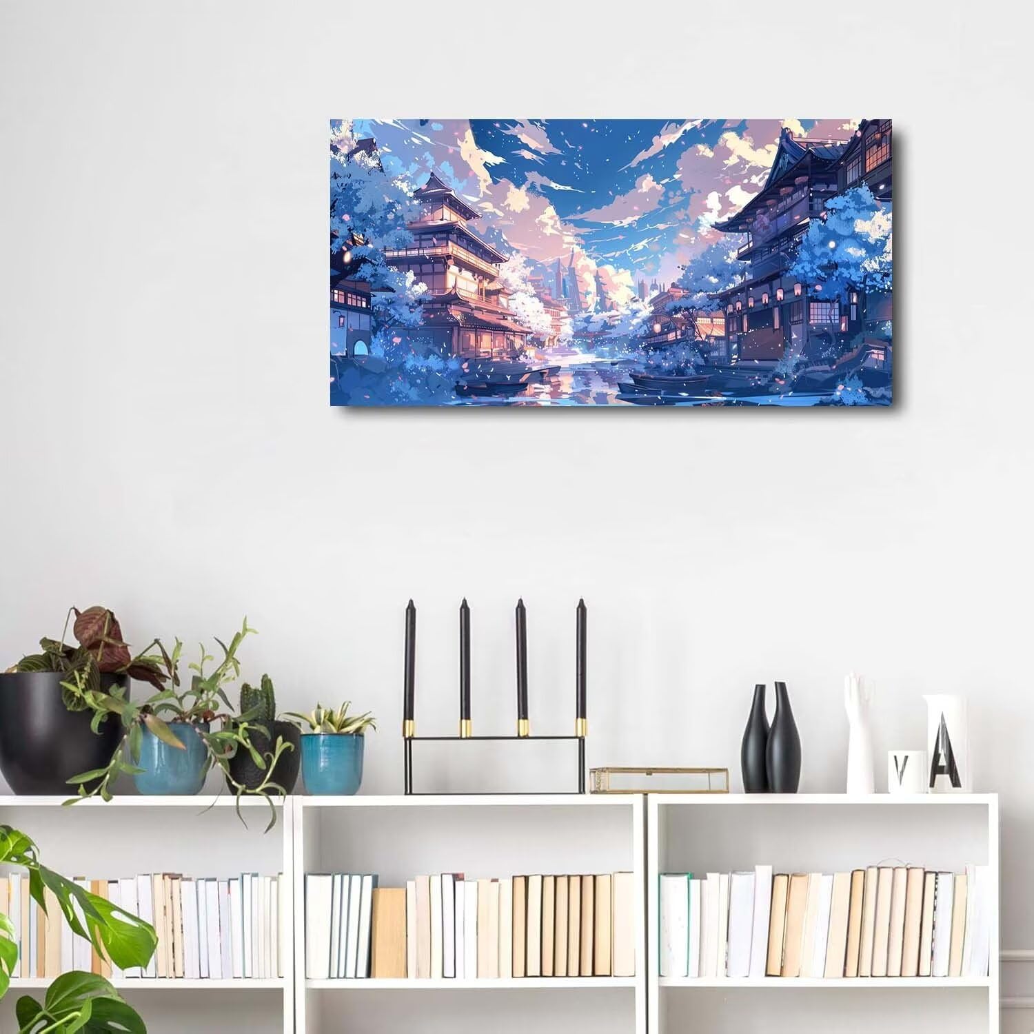 Malen Nach Zahlen Die Architektur, Malen Nach Zahlen Erwachsene Landschaft Acrylmalerei Set, Rahmenlos Malen Nach Zahlen Kinder ab 10 Jahre Mädchen Kunsthandwerk Geschenk, Home Wall Deco 80x160cm W-6