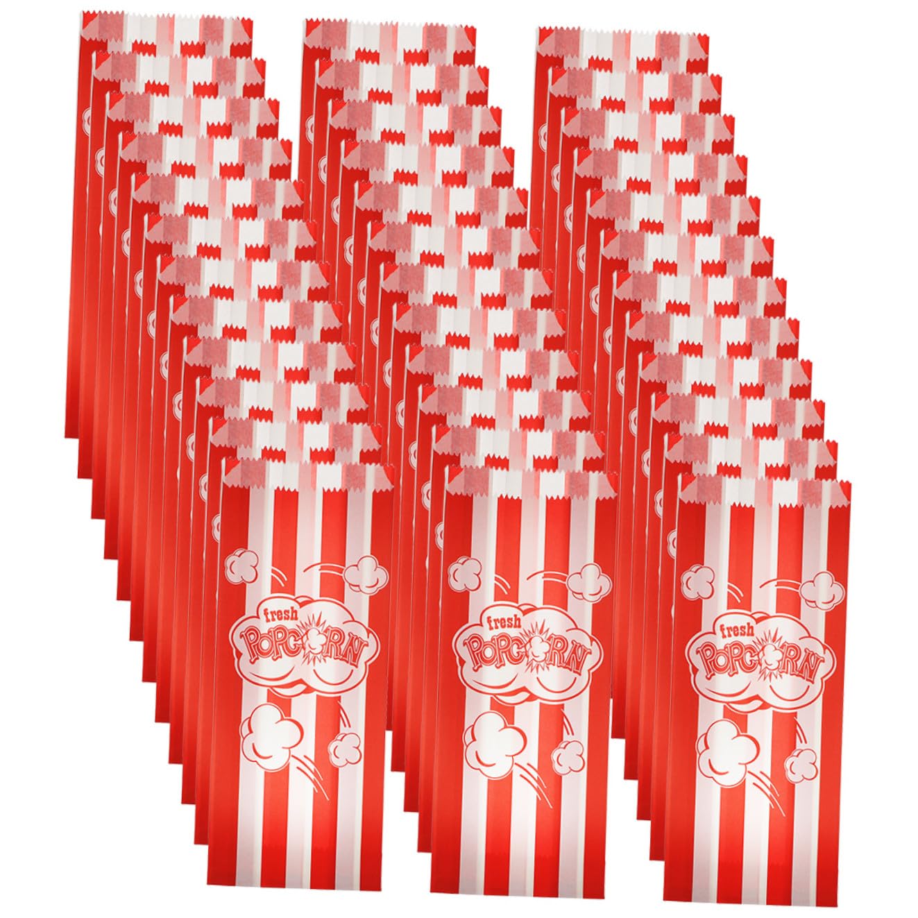 Papier Pop-corn Anti-huile : 100 sachets multifonctions pour fêtes, kermesses et cinémas