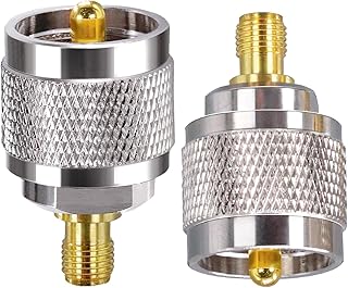 SMA to PL259 Adapter TUOLNK SMA Female to UHF PL-259 Male Coax Connector for CB Radio Antenna SO239 Male Plug to SMA Female Jack Coaxial Adapter 2pcs