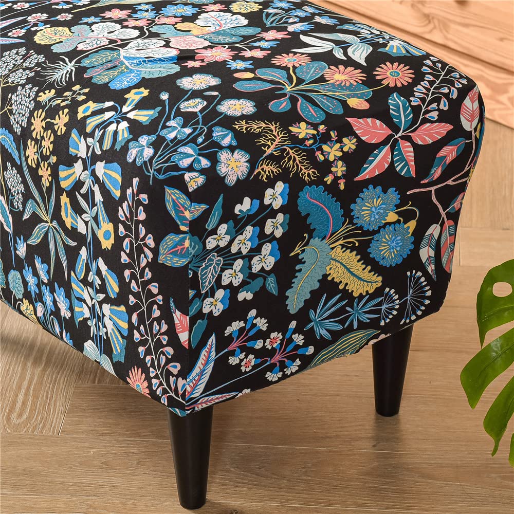 Highdi Housse Ottomane Rectangulaire Extensible Antidérapante