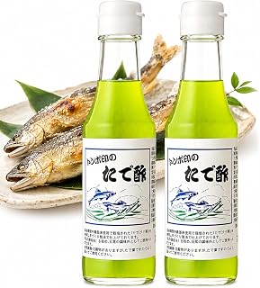 木村九商店 章鱼醋 蓼醋 150毫升 2瓶 香鱼盐烧 川鱼 药味醋 无农药谷叶 手工制作 日本产 日式调味料 天妇罗 烤鱼