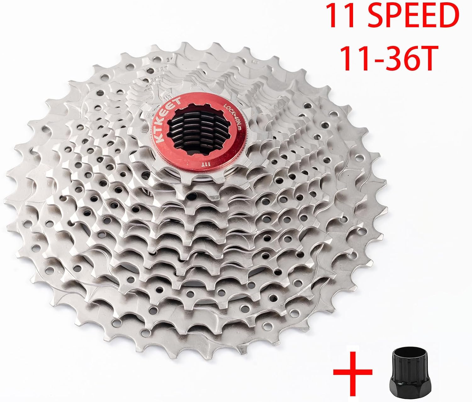 11 Speed Cassette 11-25T/28T/30T/32T/34T/36T/40T/42T/46T/50T/52T Mountain Bike/Road Bike Cassette 11 Speed Bicycle Cassette Sprocket Compatible with Shimano Ultegra xt Sunrace Sram