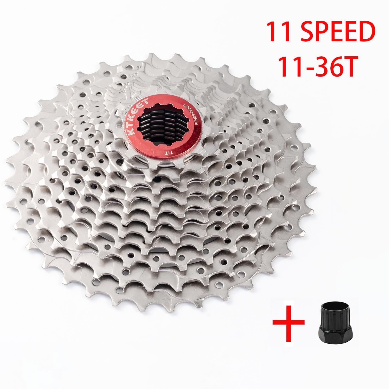 Cassette à 11 vitesses 11-25T/28T/30T/32T/34T/36T/40T/42T/46T/50T/52T Cassette de vélo de montagne/vélo de route 11 vitesses compatible avec Shimano Ultegra XT Sunrace Sram