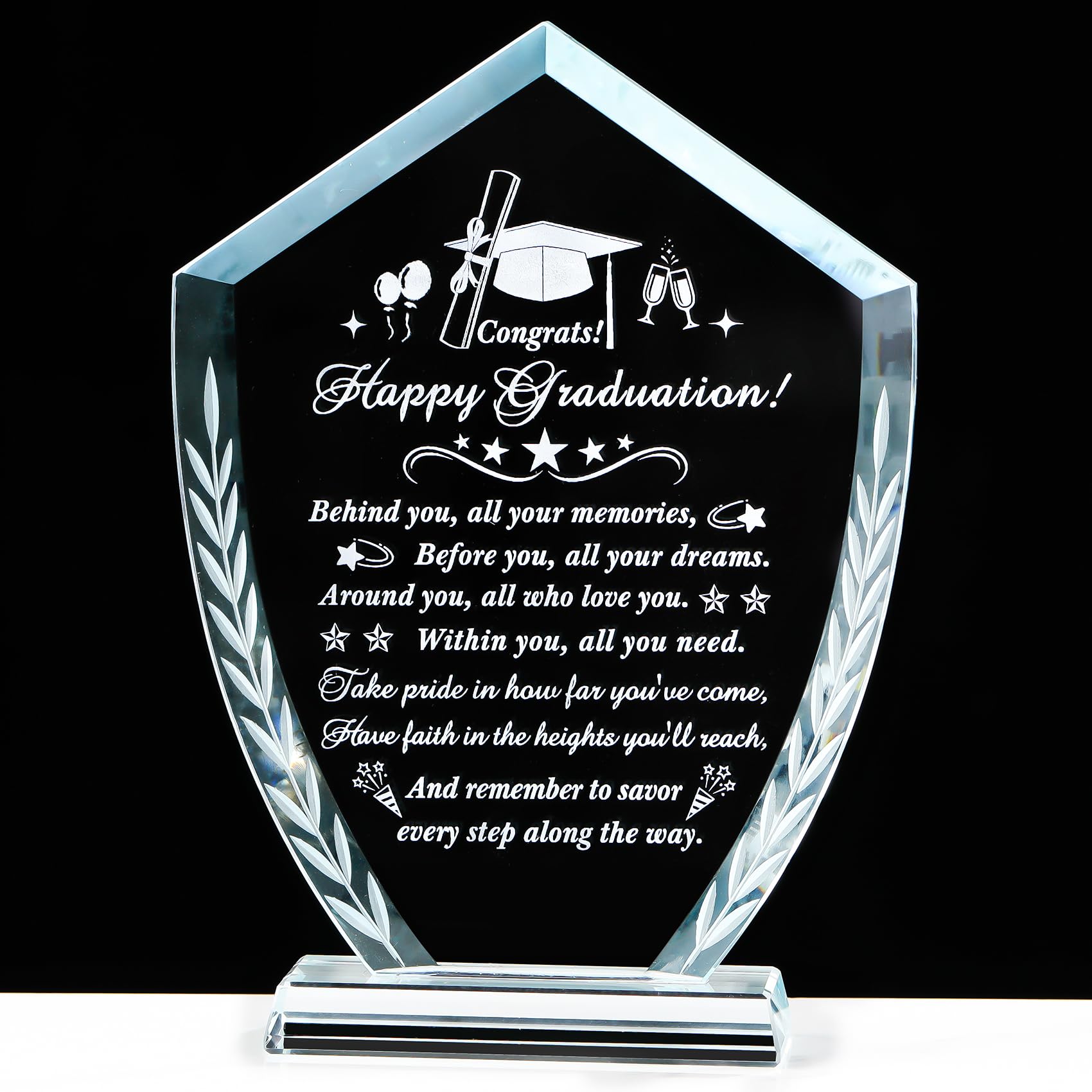 Movdyka Shield Crystal Plaque