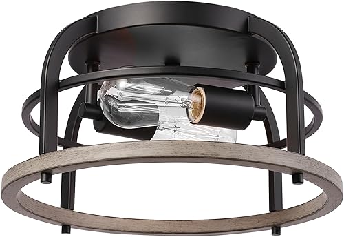 Miniatura 16 de Globe Electric 66000073 Lámpara de techo con brazo ajustable de montaje semiempotrado de 4 luces, latón mate, brazos giratorios, accesorios de