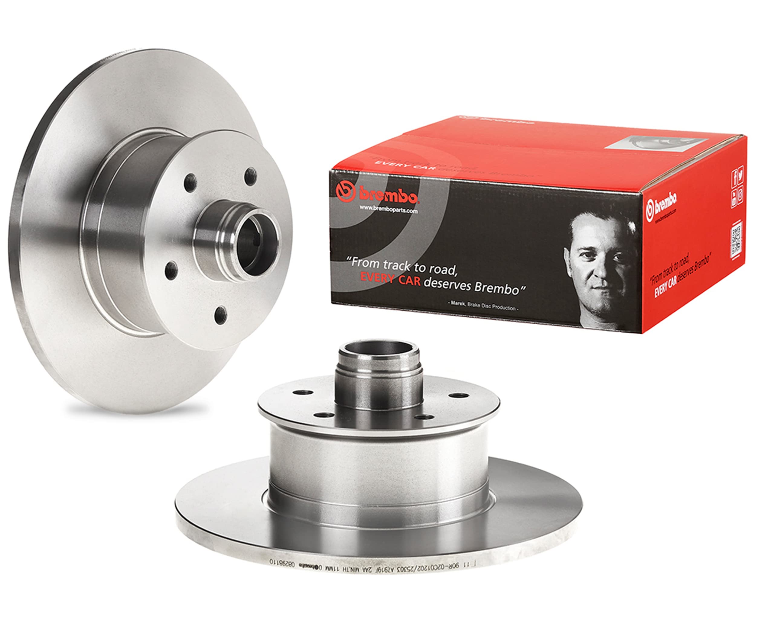 Brembo 08.2981.10 Standard solid Front Brake Rotor VW OE# 251407617A