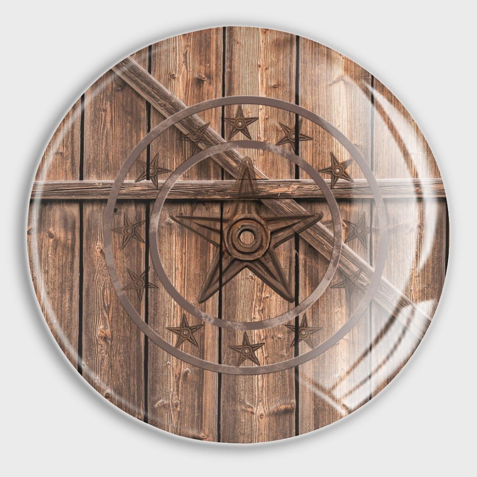 Aimants de réfrigérateur pour une cuisine inspirée : lot de 4 magnets en verre Texas