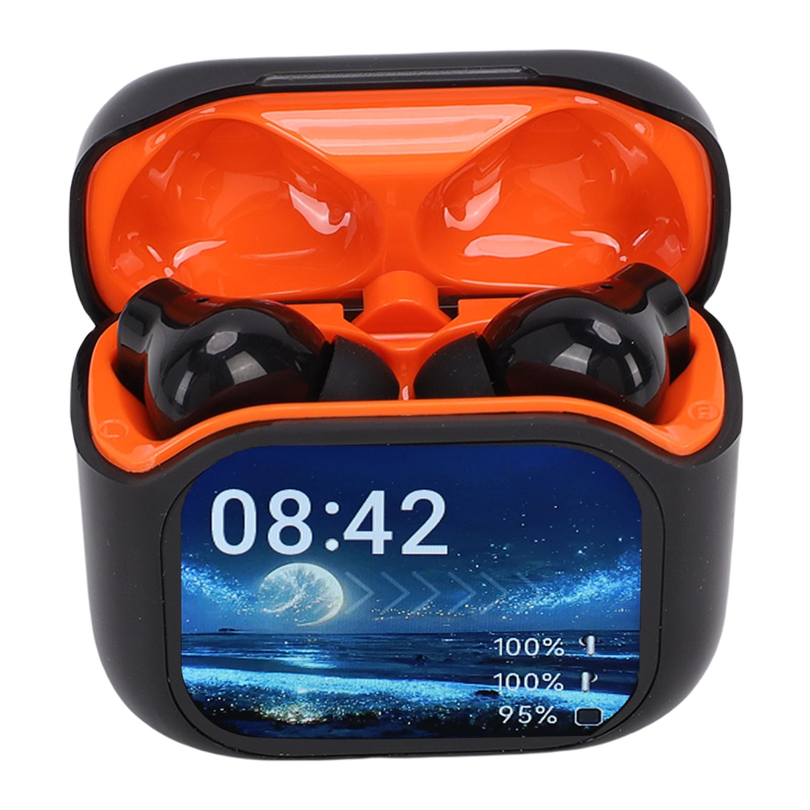 Generic Auricolari per Traduzione AI Touchscreen LCD Avanzato in Tempo Reale 164 Lingue Cuffie Bluetooth 5.4 per Viaggiatori 2 Auricolari Custodia 4 per Utenti IOS e