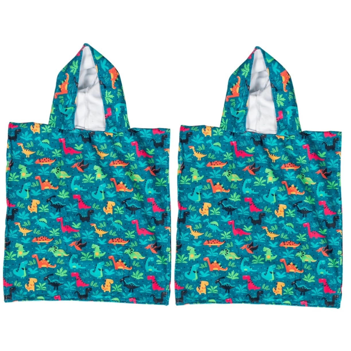 Zerodeko 2stücke Hooded Badetuch Aus Mikrofaser Für Junge Mädchen Saugfähiges Kapuzenhandtuch Mit Dino- Für Kleinkinder Nach Dem Baden Strand Und Schwimmen