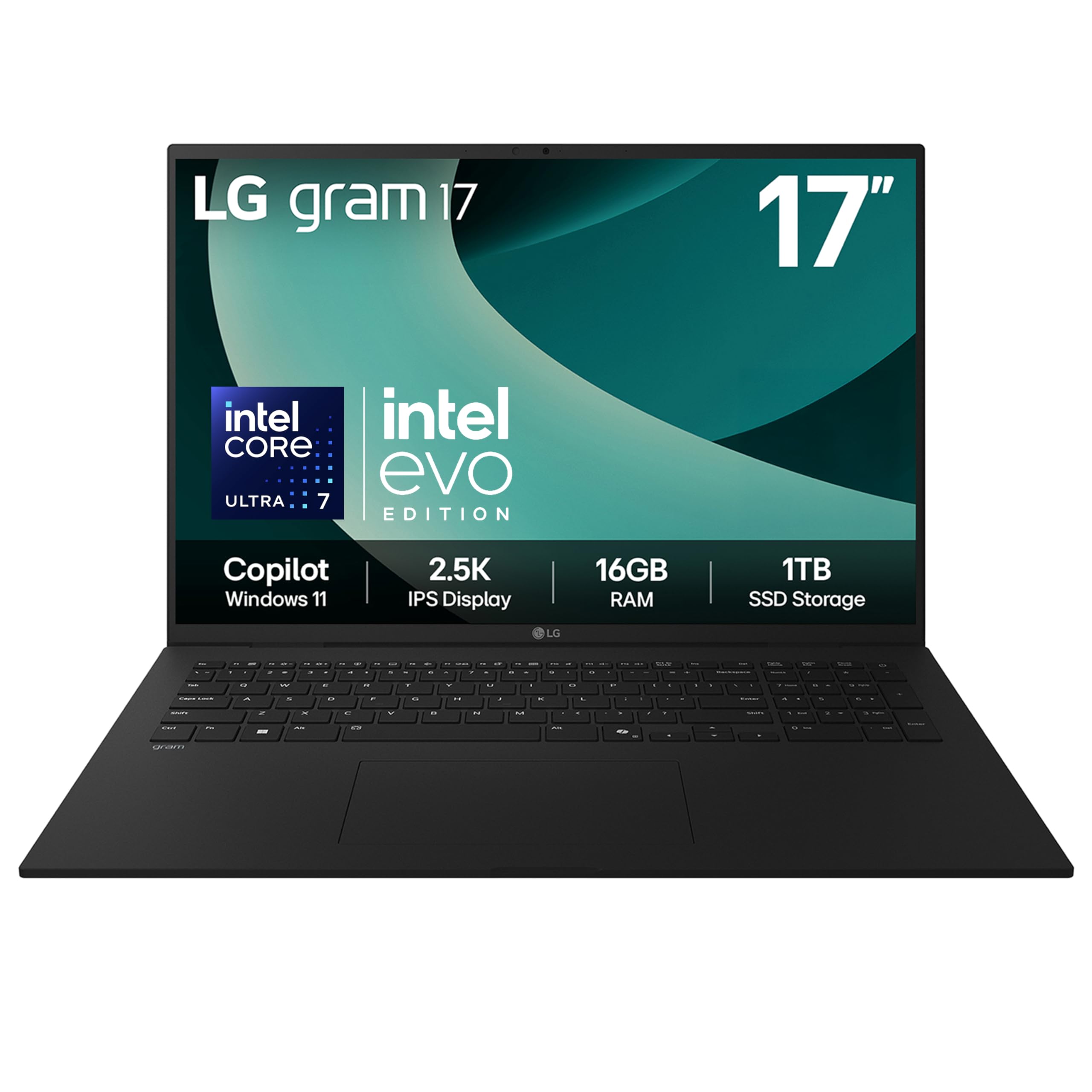 Lg Unisex Black Gram 17Z90t 17" Laptop Intel Ultra 7 16Gb Ram 1Tb Ssd In