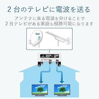 DXアンテナ 屋外用 分配器  2分配 全端子通電 F型端子 ブリスター 2DLCS(B) z2zed1b Amazon | DXアンテナ 屋外用 分配器 【2K 4K 8K 対応】 2分配 全