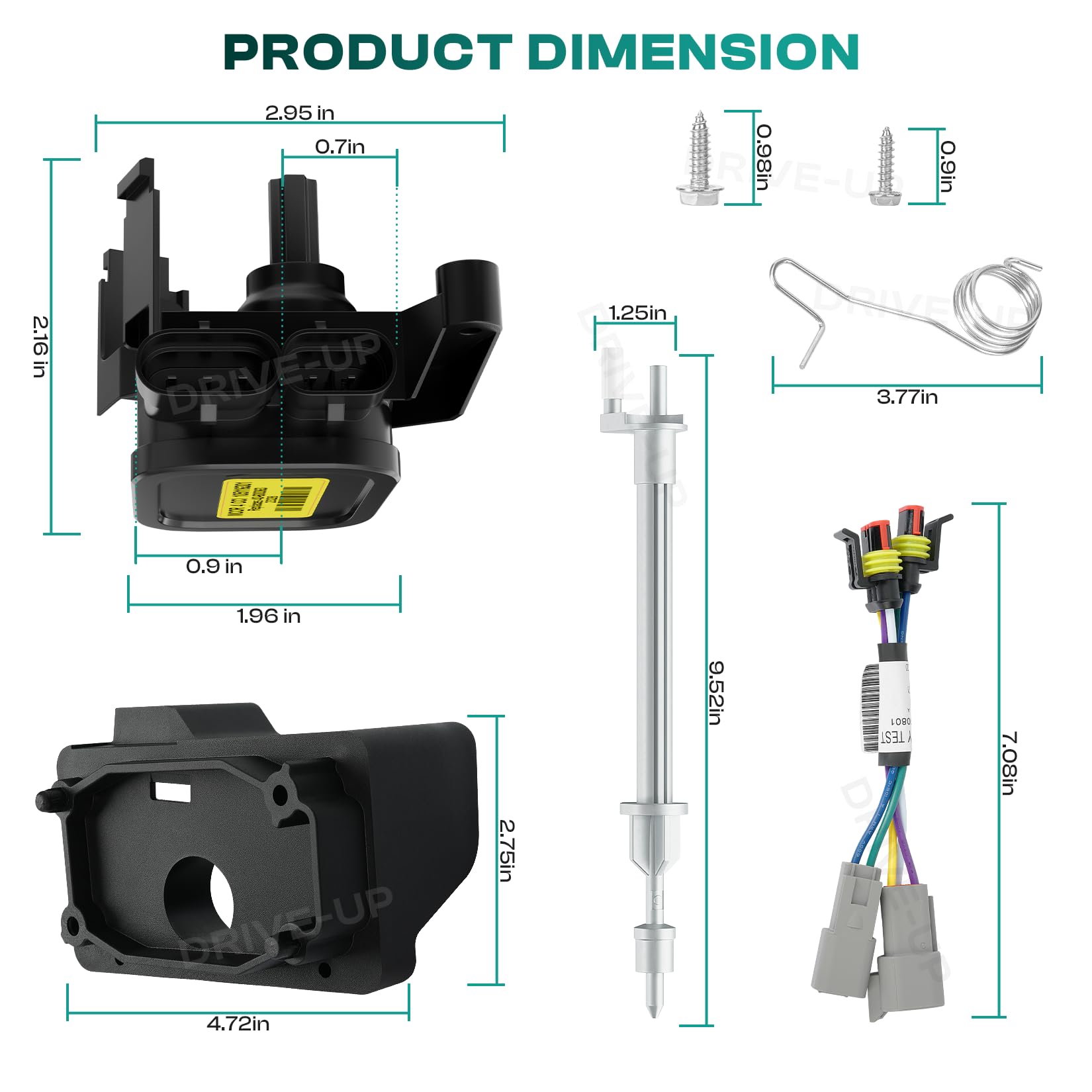 Drive-up MCOR 4 Umwandlung Drosselklappenpotentiometer, passend für Club Car DS/Carryall/Tempo- AM293101, 105116301 (MCOR 4 Umbausatz)