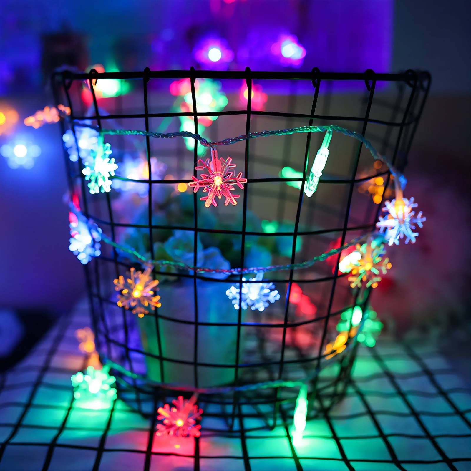 Amazon.co.jp: CESOF クリスマスライト マルチカラー 20フィート 40個