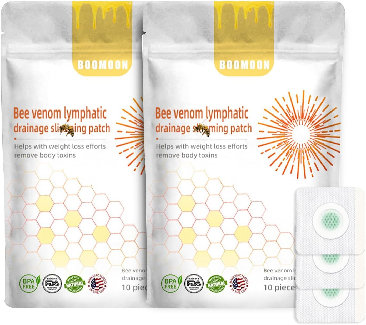 Shefave ee Ve_nom Lymphatic Drainage Plaster, Lymphatic Drainage Slimming Plaster, Bee Ve_nom Lymphatic Drainage