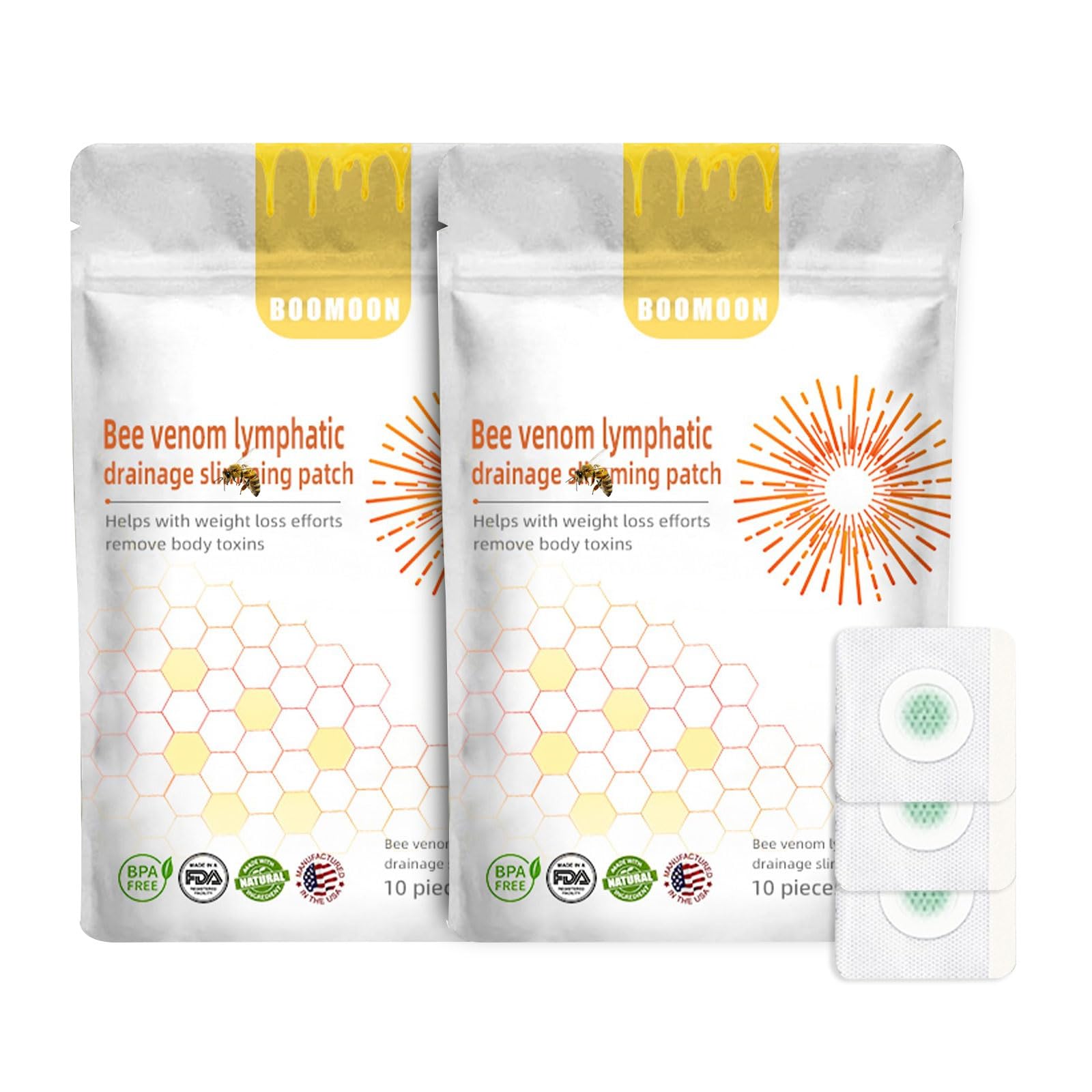 Shefave ee Ve_nom Lymphatic Drainage Plaster, Lymphatic Drainage Slimming Plaster, Bee Ve_nom Lymphatic Drainage