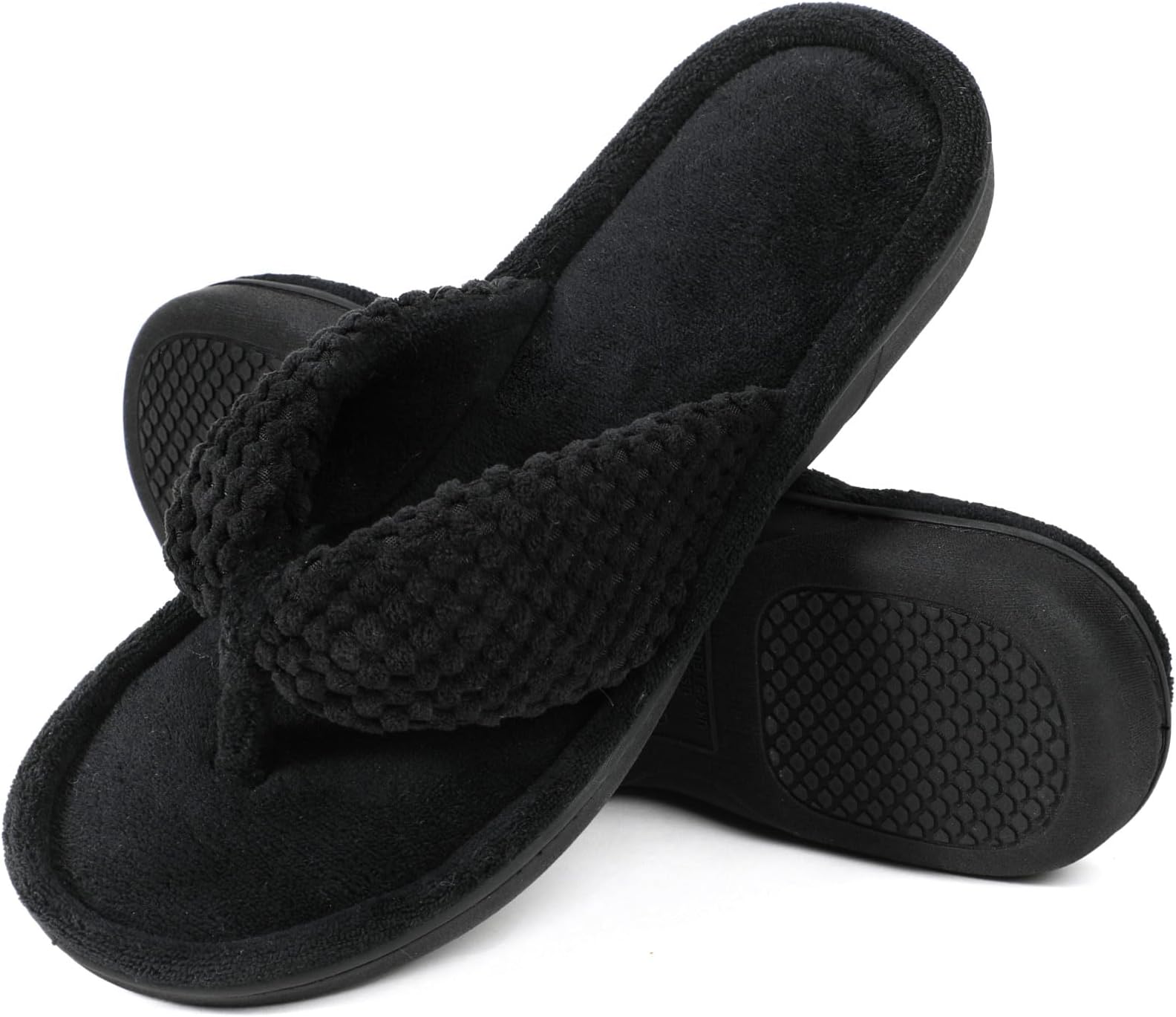Women's Popcorn Flip Flop House Slipper with Memory Foam, Gift for Women Mom