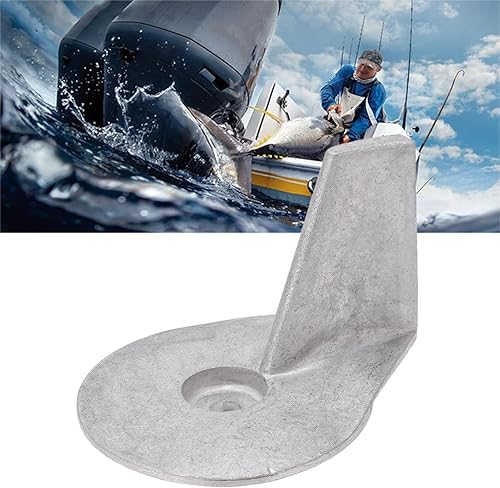 Miniatura 3 de Fydun Ánodo de lengüeta de ajuste de motor de barco, aleación de aluminio 822157T2 Trim Tab Anode Replacemet para Mariner 25‑50 2 4 tiempos