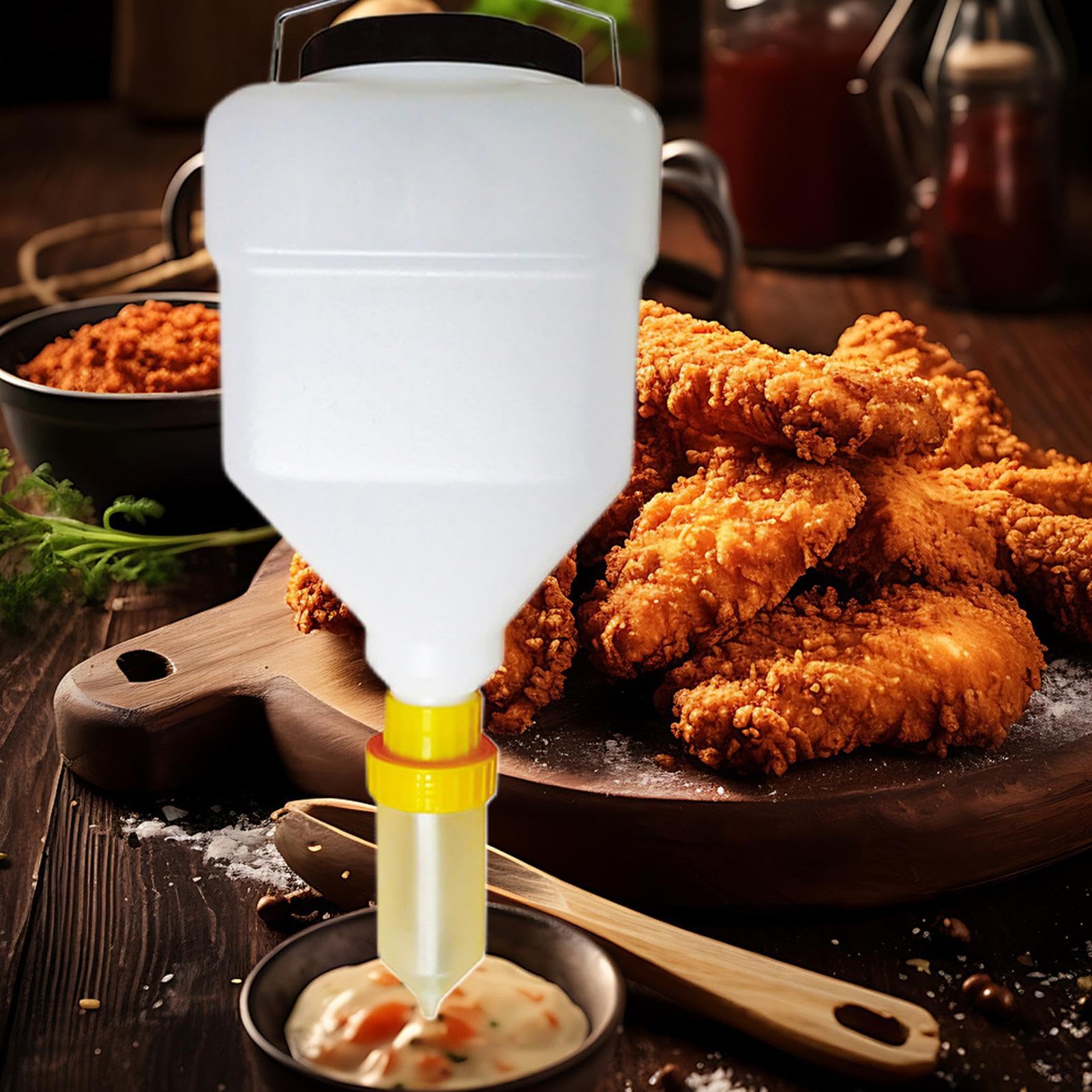 Generico Erogatore Di Ketchup Versatore Ricaricabile Ad Alta Capacità | Bottiglia Di Conservazione Per Ketchup E Condimenti Da 3,5L Per Insalata Condimenti Ristorante Casa Cucina Festa BBQ