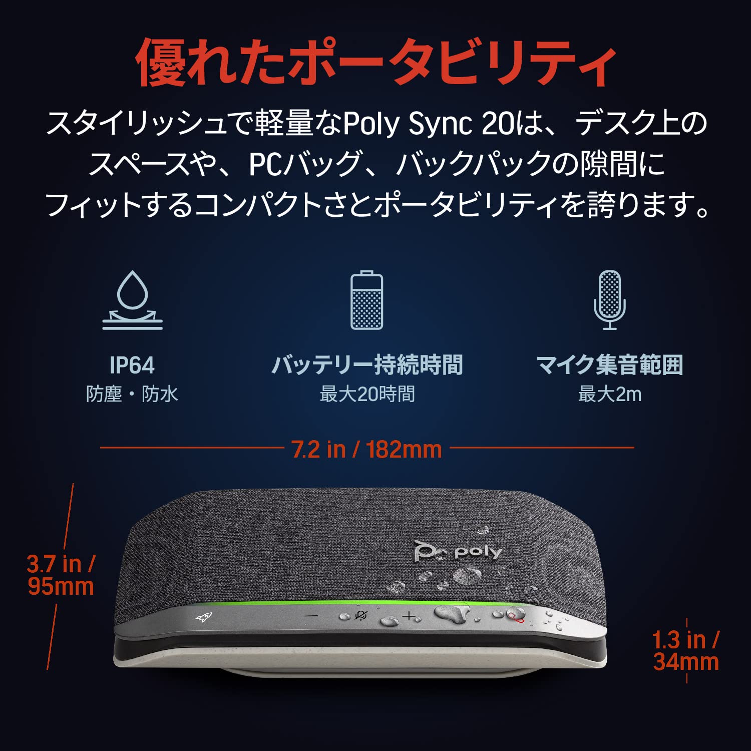 Amazon.co.jp: 【Amazon.co.jp限定】Poly スピーカー Sync 20 (国内