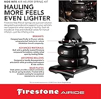 Vista 4 de Firestone Airide 2614 Ride-Rite - Kit de resortes de aire traseros para Ranger Not Raptor 2019-2023 5-100 PSI Instalación sin taladro