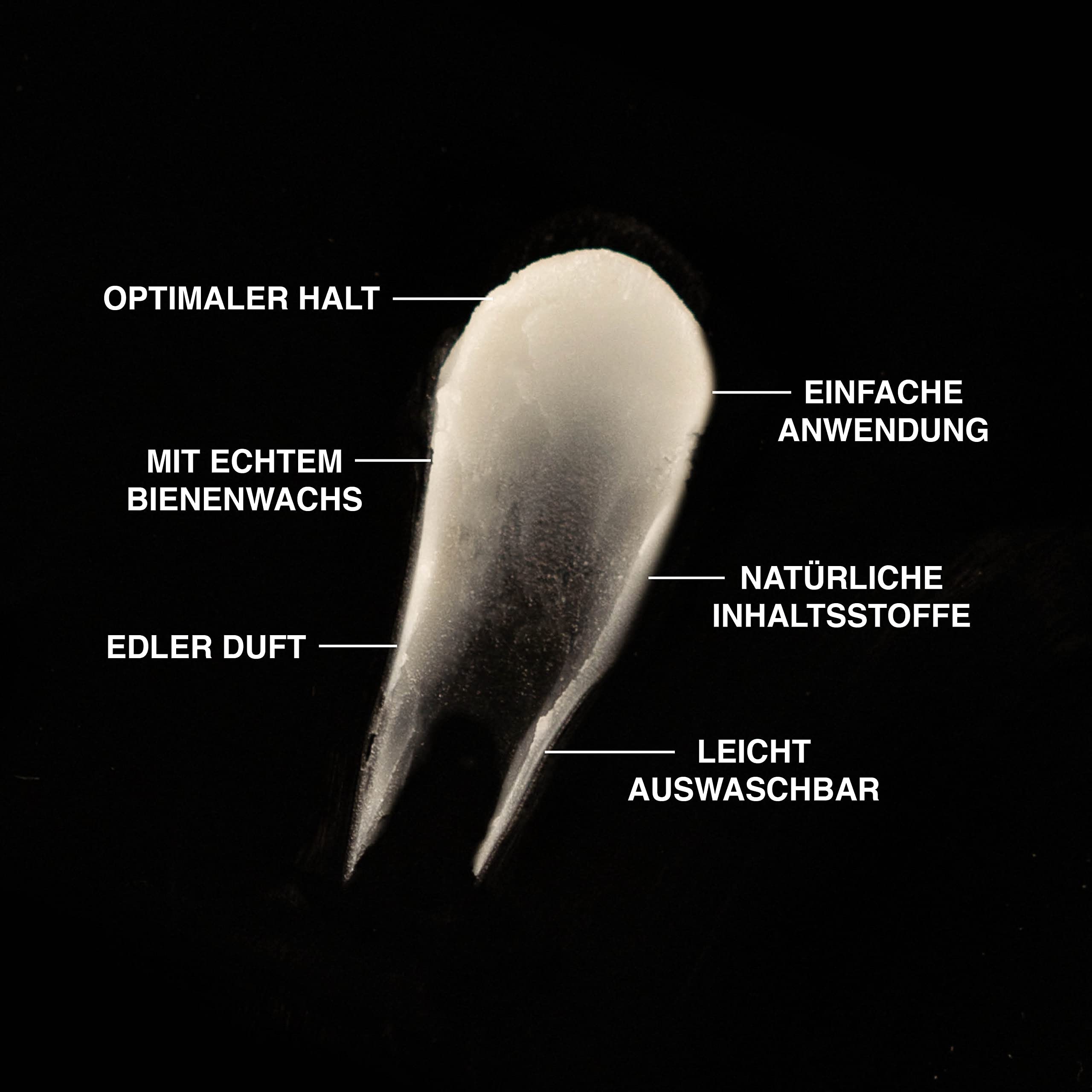 Charlemagne Mousthache Wax 3 Zestaw, wąsy wosk, Bart Wachs Bartwichse wąsy, Naturalne składniki i prawdziwe woska pszczeli,BART STYLOWA BARD