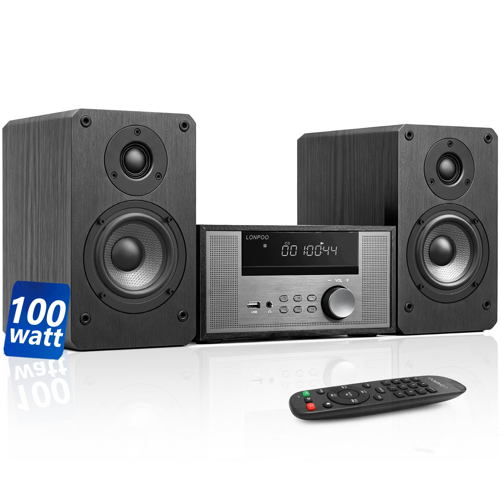 LONPOO LP-609 Home CD Stereo Shelf System