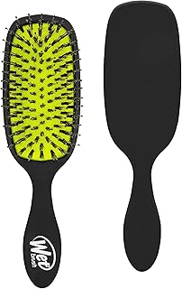 Wet Brush Shine Enhancer Hair Brush - Black - Exclusive Ultra-soft IntelliFlex Bristles - Natural Boar Bristles Leave Hair...