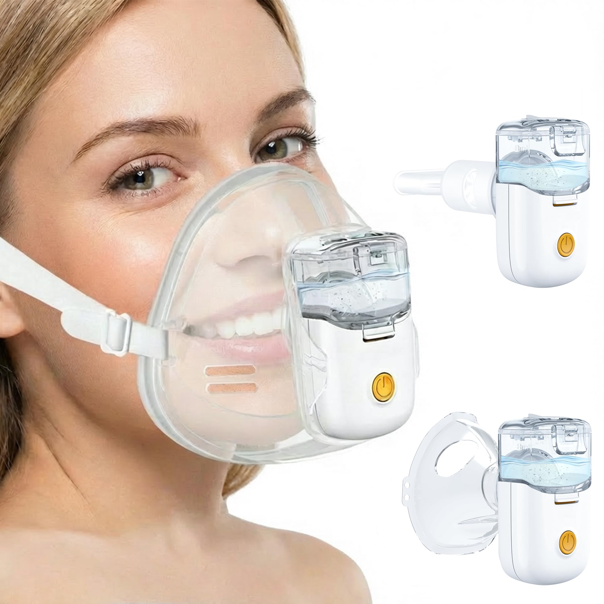 Nebulizer, Nebulizer for Adults, Portable Nebulizer for Lying Down Nebulization, Rechargeable Nebulizer for Respiratory Problem, Nebulizer for Timely Relief at Home