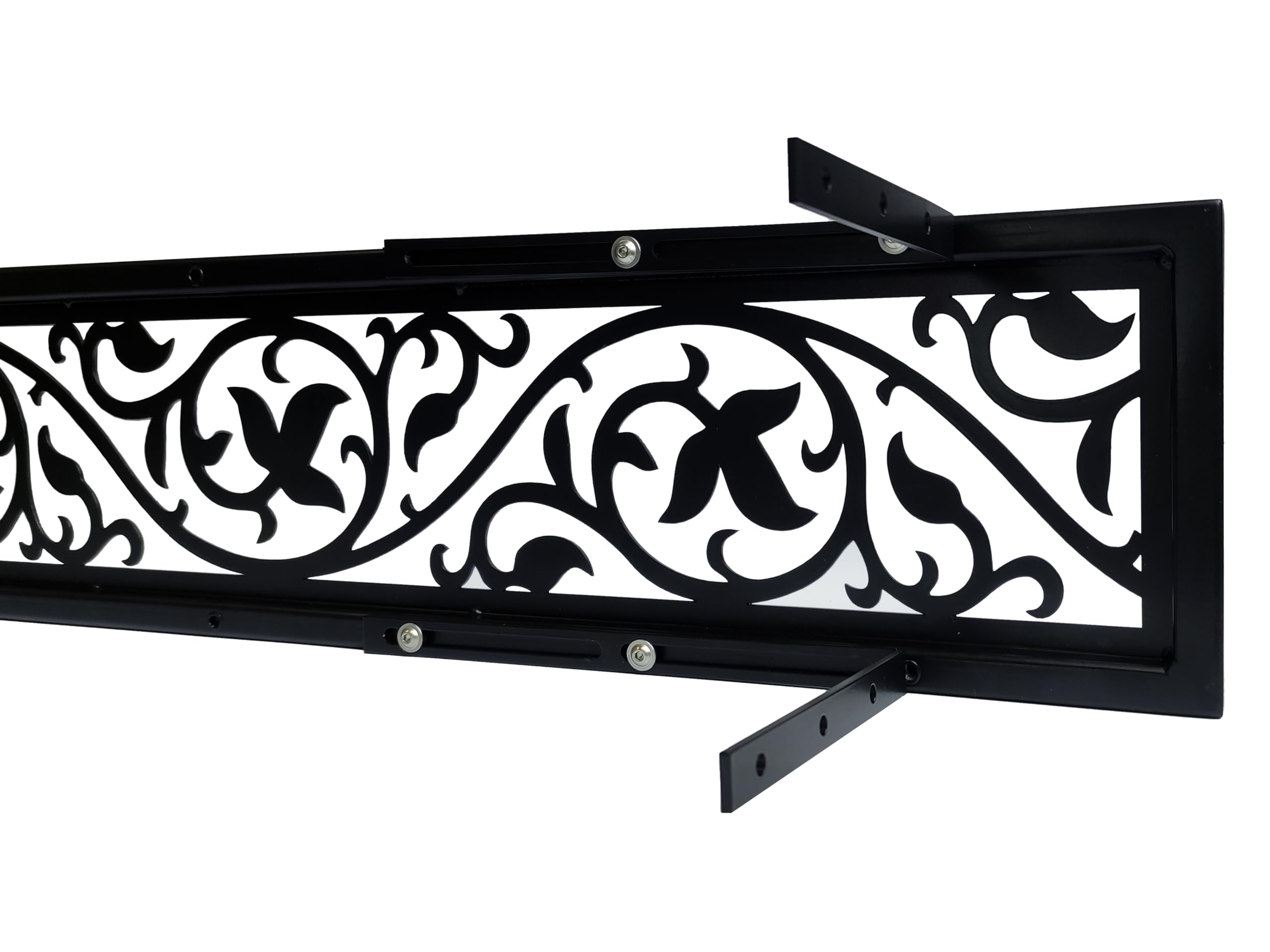 Supporto per fioriera per davanzale esterno, protezione anticaduta sul davanzale della finestra, protezione per vasi di fiori, tutti i modelli e dimensioni Flora, 155 (133 cm-153 cm)