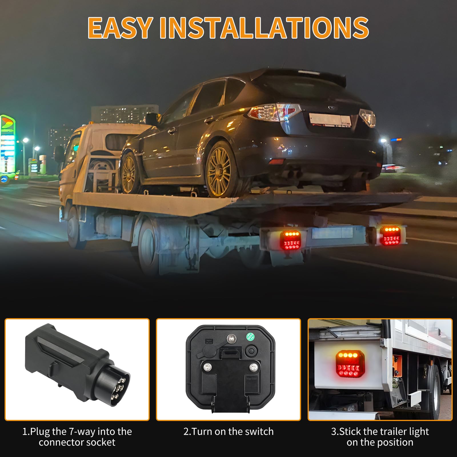 Fanale Posteriore Per Rimorchio A LED Wireless Wi-Fi, Confezione Da 2 - Foto 7