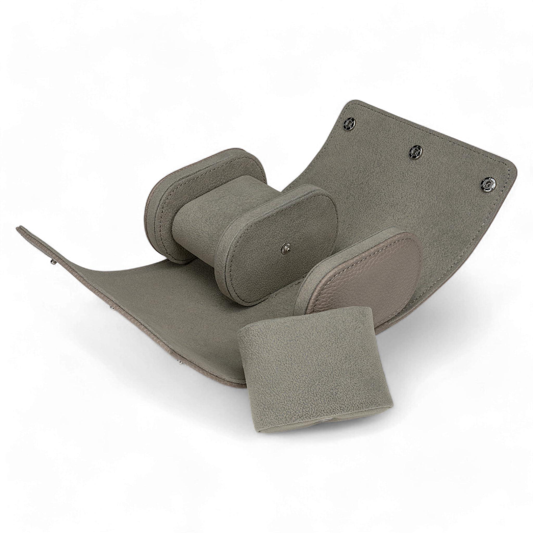 Windrose Reise-Uhrenetui für 2 Uhren Tempora (beige)
