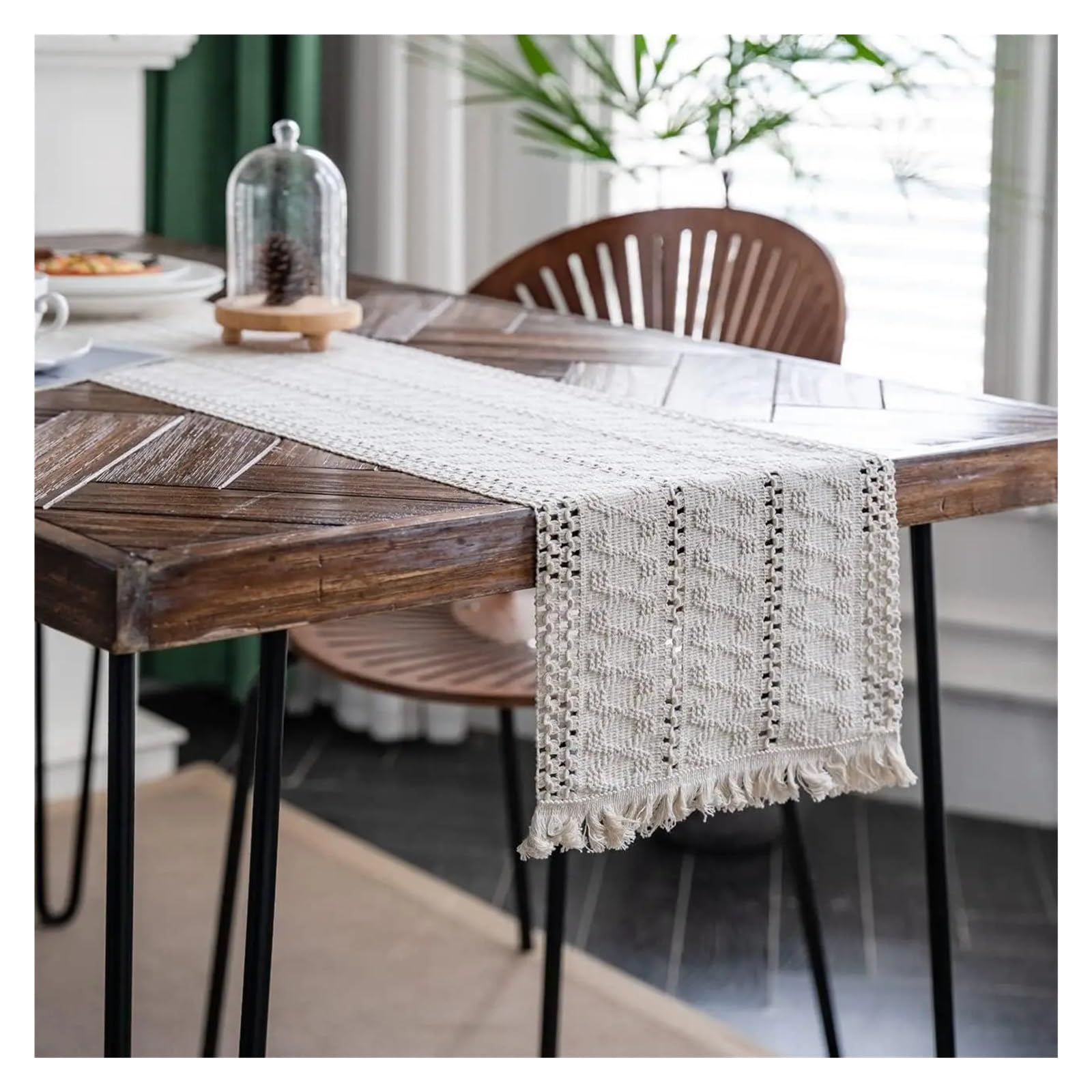 Table Runner Classic Table Runner Simple Tablecloth Farmhouse Burlap Cloth Rustic Cover For Dinning Decoration(30*160cm)