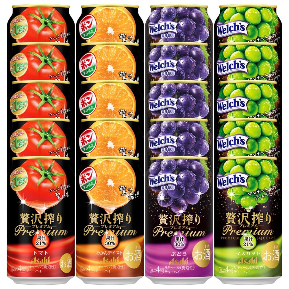 Amazon.co.jp: 【Amazon.co.jp限定】 アサヒ 贅沢搾りプレミアム 4種