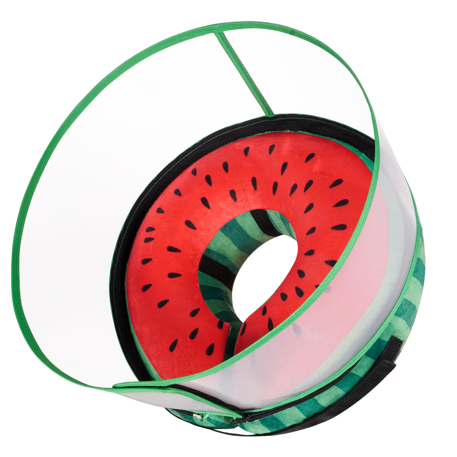 Photo 1 of CNEO Inflatable Dog Cone Collar with Detachable Enhanced Anti-Licking Shield, Soft Neck Donut Collar for Dogs After Surgery, Adjustable Dog Cone Alternative for Large Medium Small Dogs & Cats
