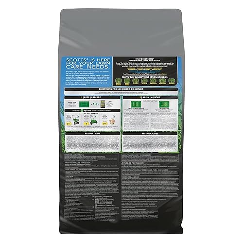 Miniatura 2 de Scotts Turf Builder Triple Action, herbicida y preventivo más fertilizante para césped, 4,000 pies cuadrados, 11.31 libras.