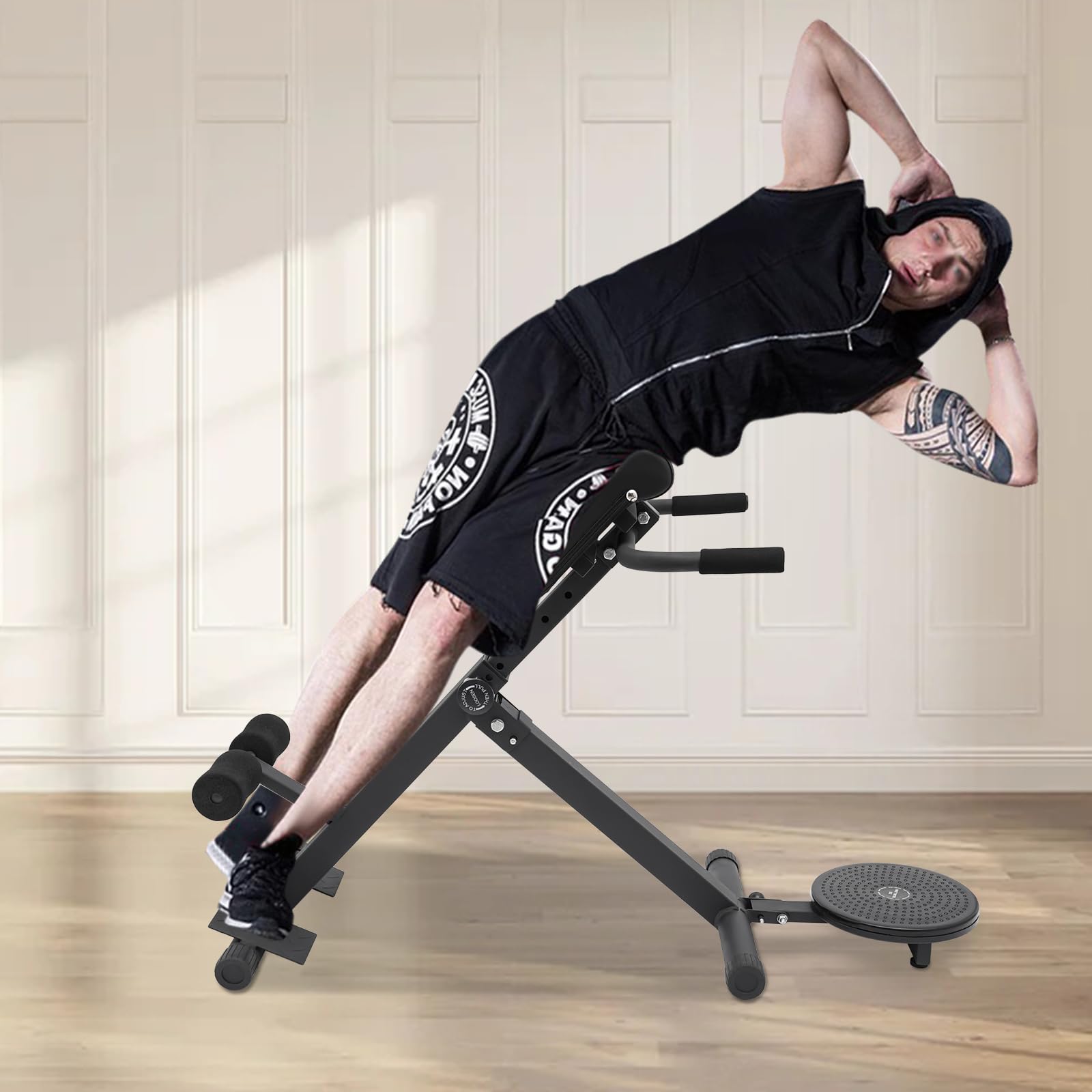 Mixtric Bauchmuskelbank Klappbar - 7-fach Verstellbarer Roman Chair
