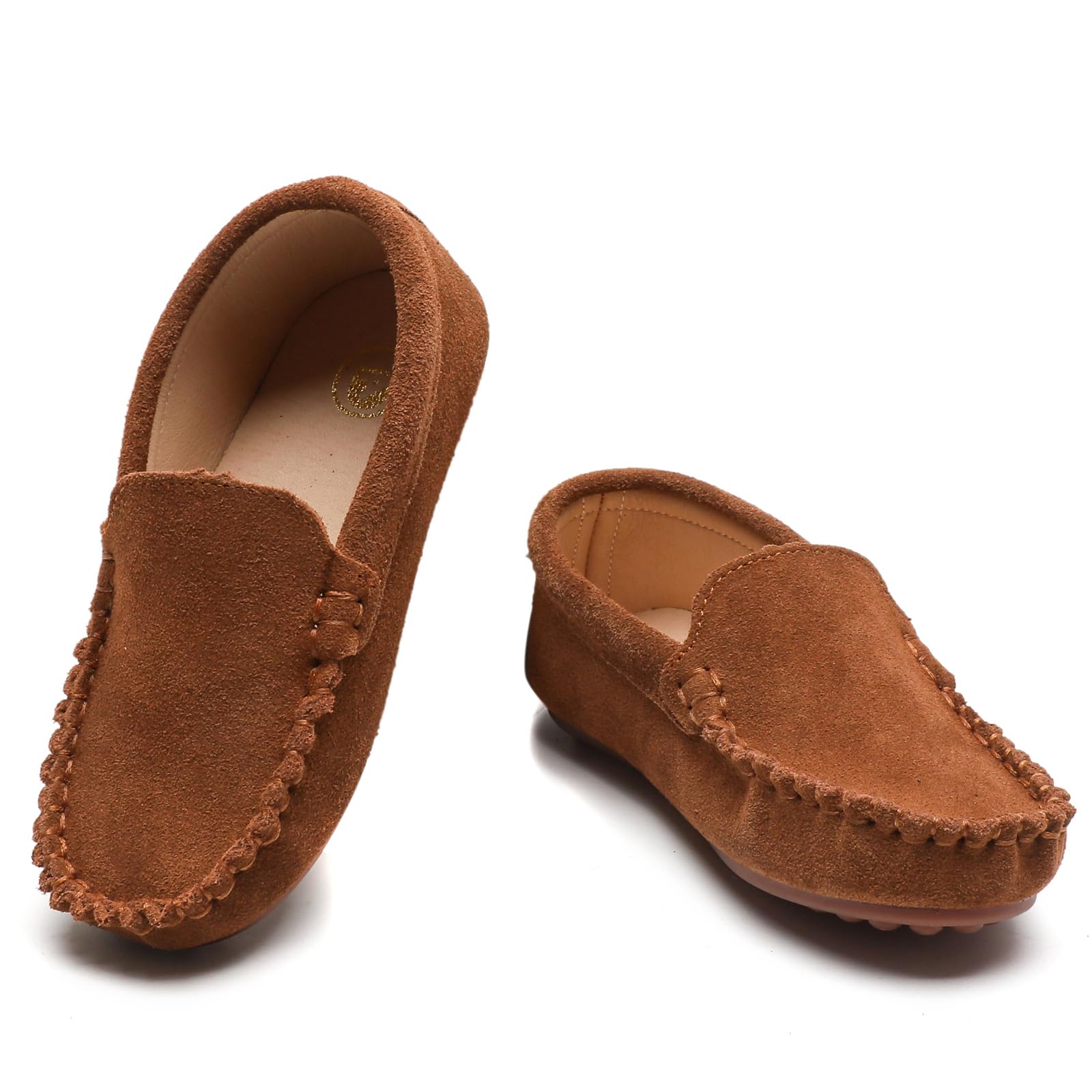 DADAWEN Garçon Classique Mocassins,Chaussure d'uniforme Scolaire Garçon Fille