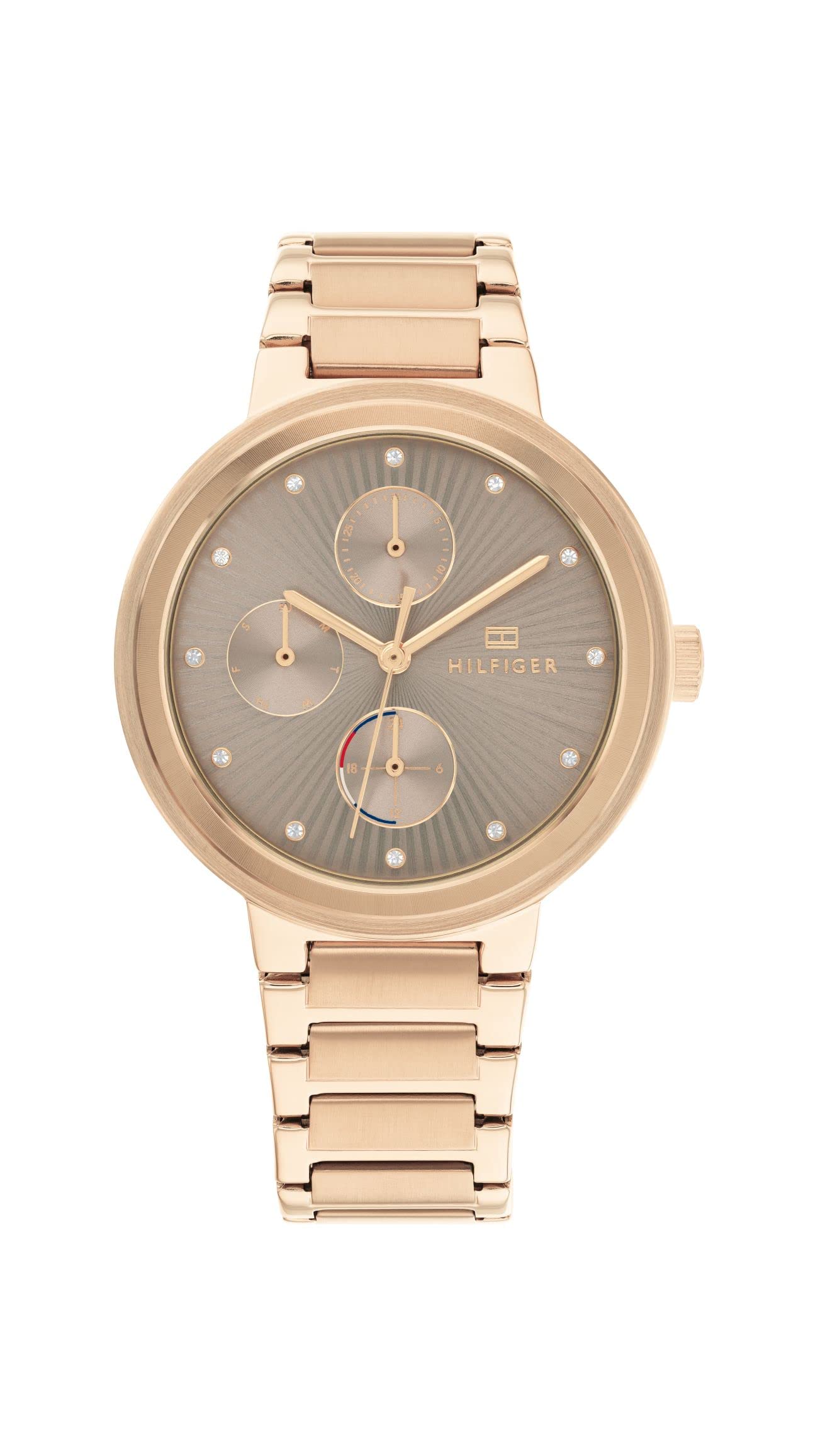 Tommy Hilfiger Quartz Analog Brown Dial Stainless Steel Strap Watch for Women-NETH1782533 (B0BPCNYJYF) Amazon Price History, Amazon Price Tracker