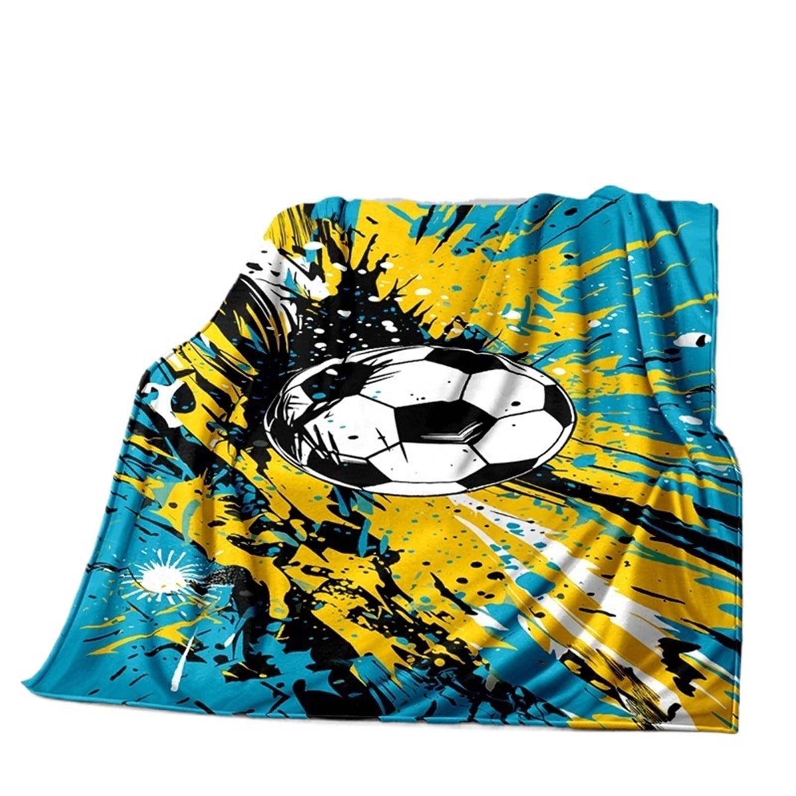 WSQHAO Football Field Soccer Sport Soft Blanket, Throw For Home Bedroom Bed Sofa Travel for Bed Couch(Color8)