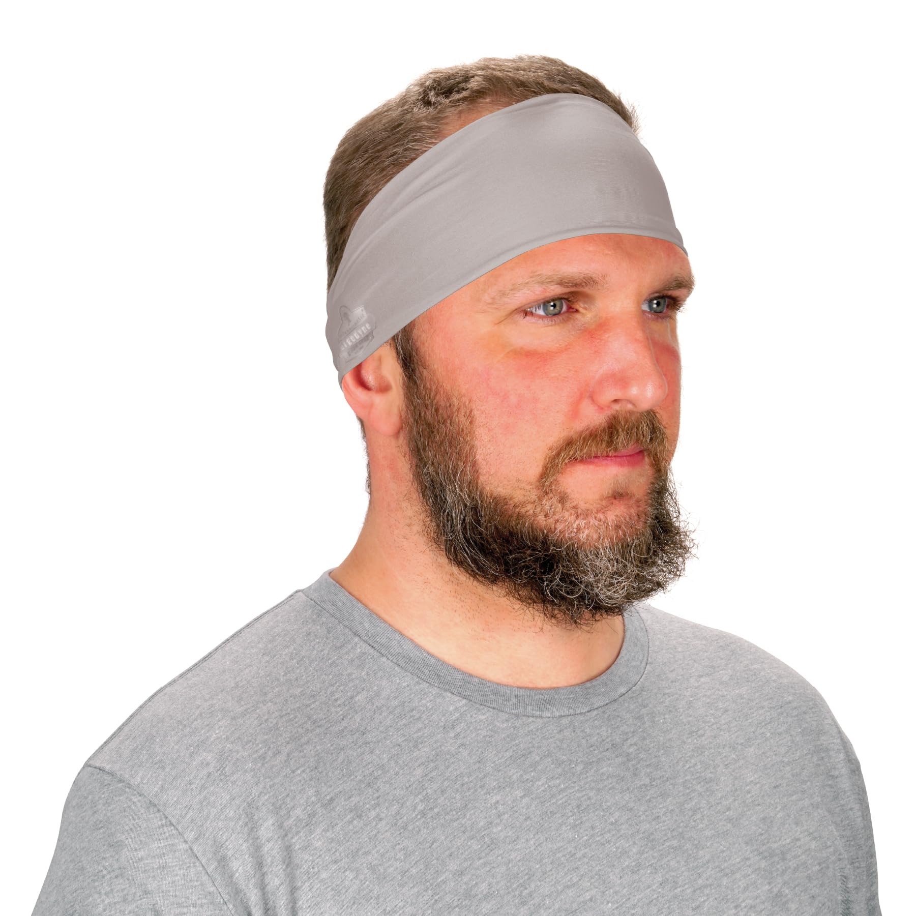 ErgodyneStandard Cooling Headband-Performance Knit, Gray, One size
