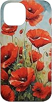 Vista 4 de Funda para iPhone 16 Red Poppies Flowers In A Field