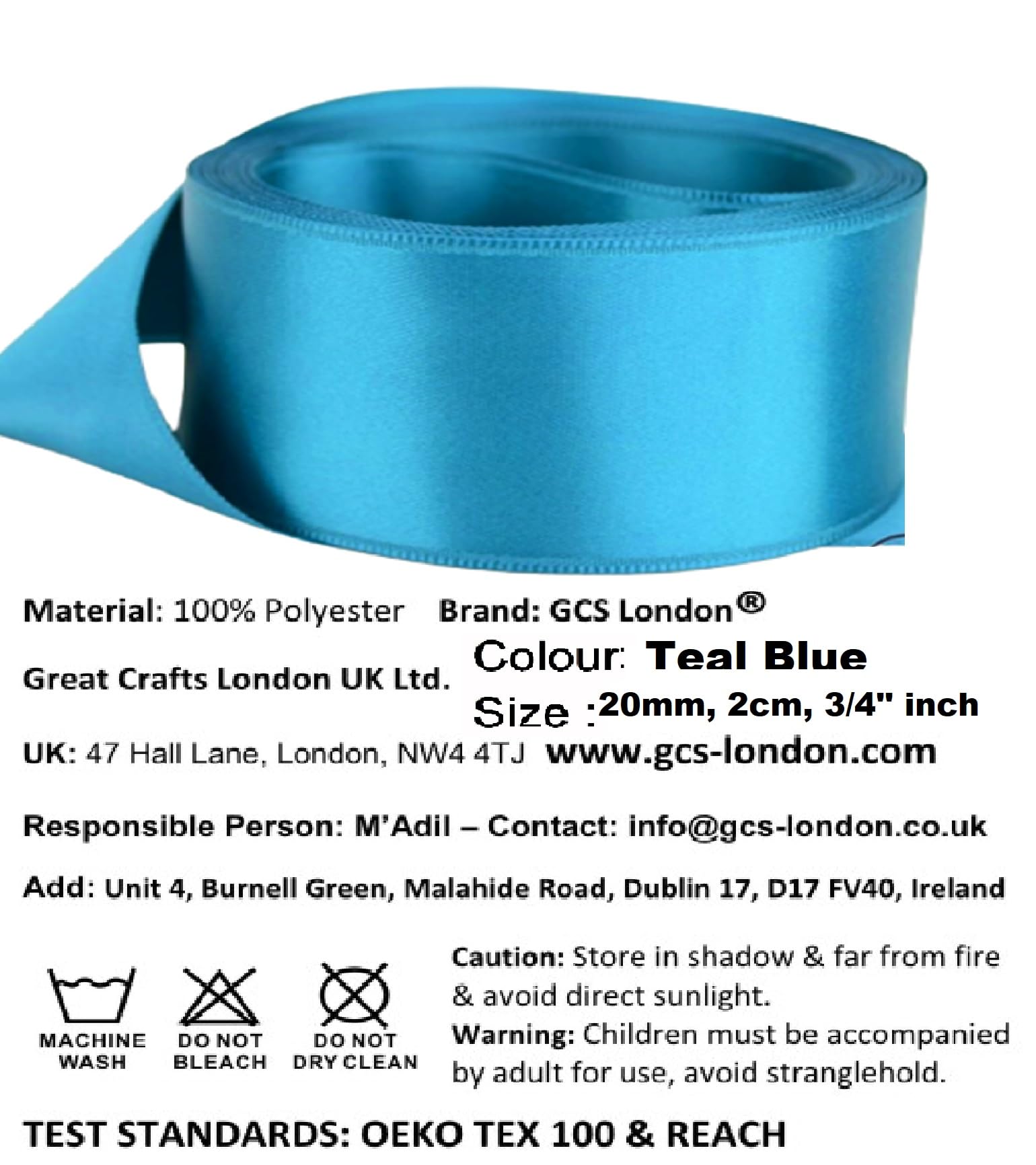 Gcs Rouleau De Ruban De Satin Pour Travaux Manuels Cadeaux Et