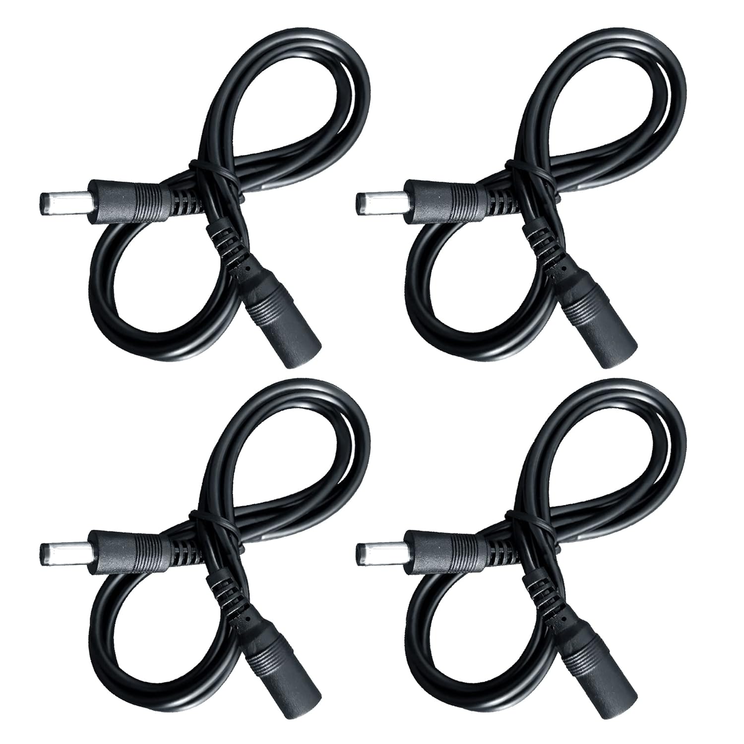 ANLINK 4 Pack 3ft DC Power Extension Cord 5.5mm*2.1mm Male to Female