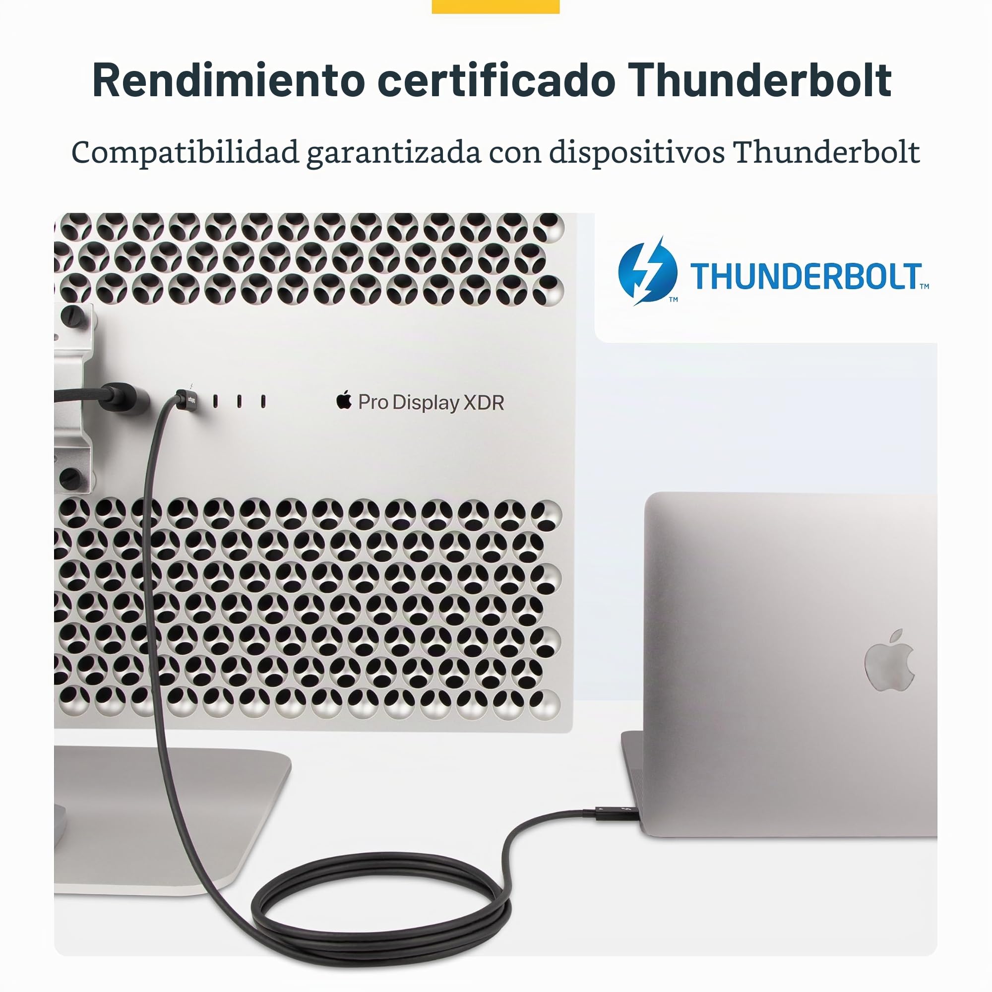 StarTech Cable Thunderbolt 4 Activo 2m USB-C 40Gbps 100W PD Video 8K | Video 8K 60Hz, Doble 4K 60Hz, DisplayPort 1.4a con DSC, PCIe 3.0, Para MacBook M1 M2 M3